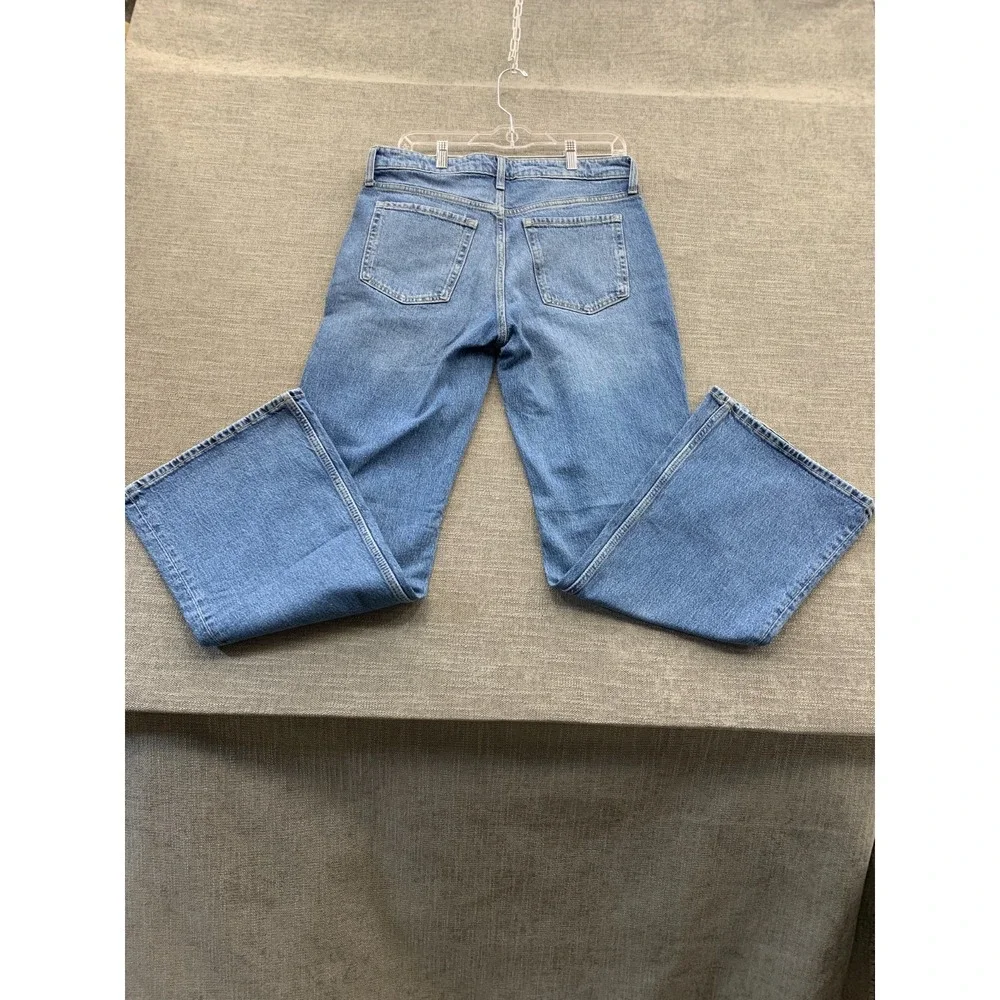Old‎ Navy Bootcut Jeans Womens 10 Blue Whiskering Denim Medium Wash Mid Rise